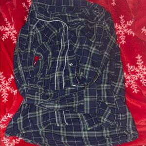 Plaid Button-Up Shirt